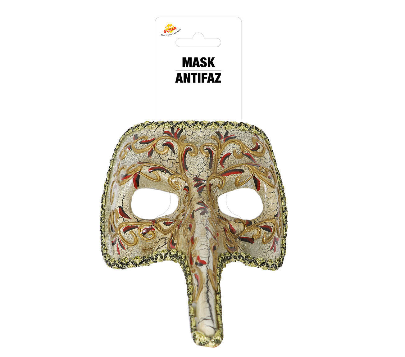 GP12924 – Karneval Venezianische Maske Mit – Farbe: Beige