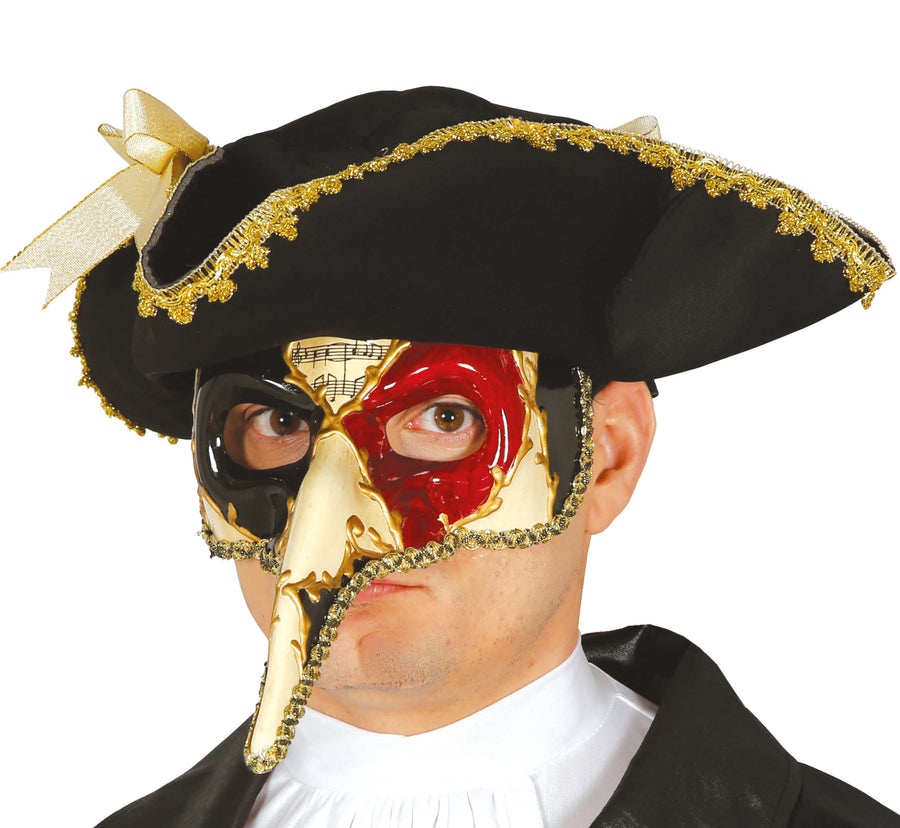 Venezianische Langnasenmaske für Herren Noten