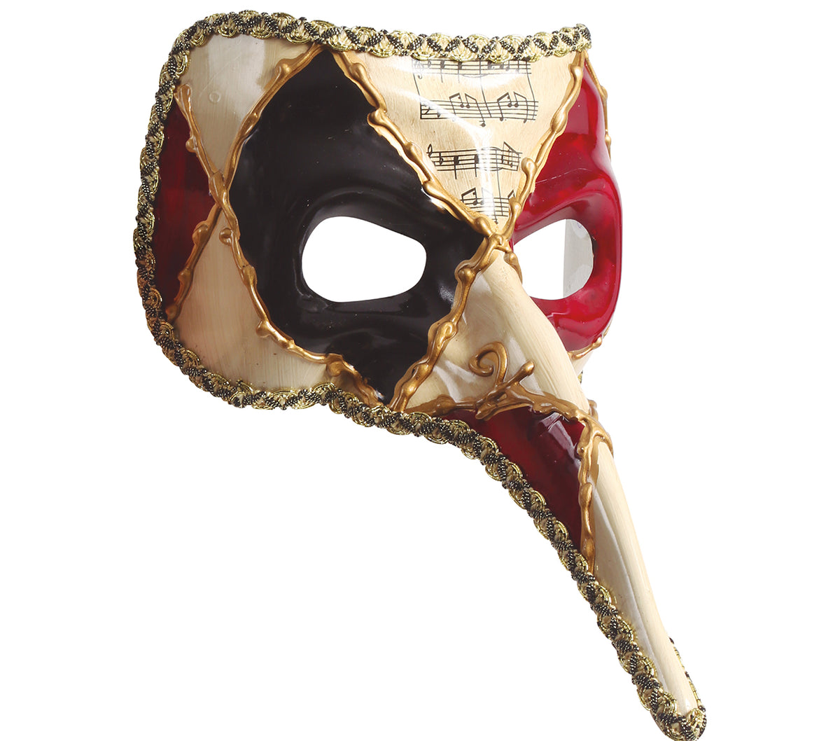GP12925 – Karneval Von Venedig Vogel Halbmaske – Farbe: Mehrfarbig