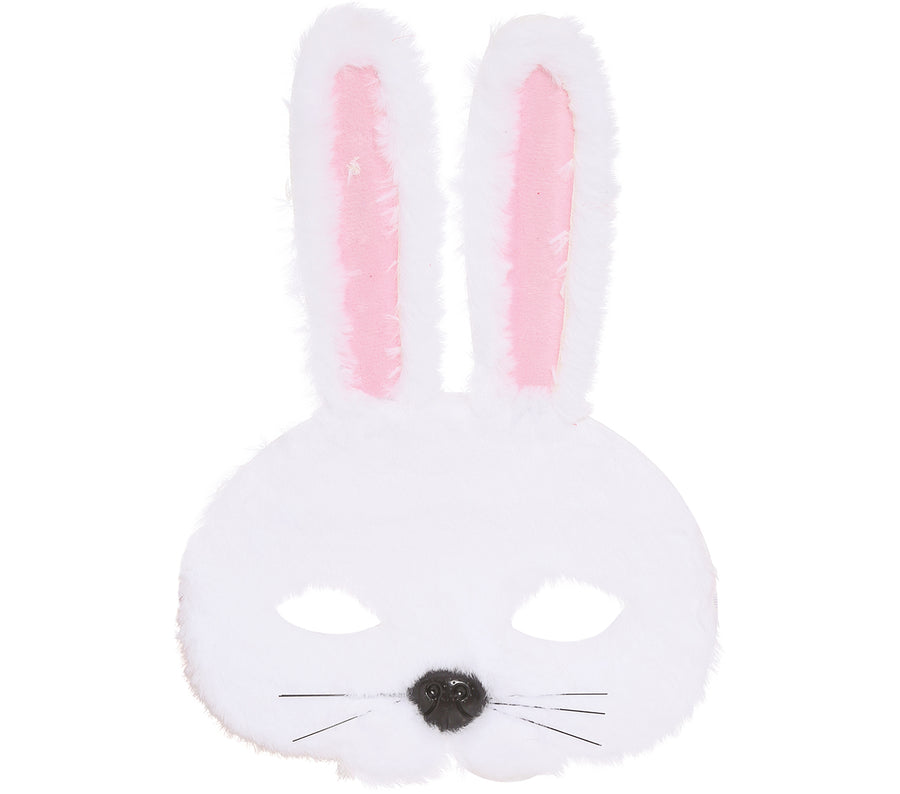 GP12931 – Tiermaske Hase Karneval – Farbe: Weiß, Ansicht 2