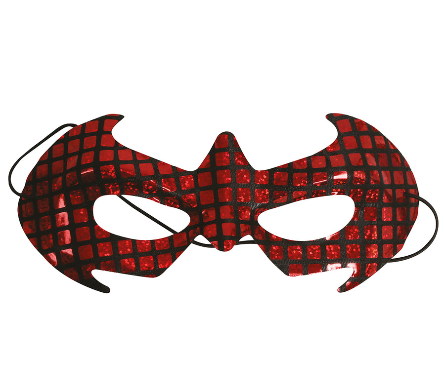 GP12934 – Superhelden Masken Karneval Party Maske – Farbe: Rot, Ansicht 2