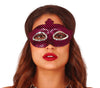 GP12937 – Karneval Venedig Festliche Augenmaske Glitzer – Farbe: Lila