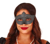 GP12937 – Karneval Venedig Festliche Augenmaske Glitzer – Farbe: Silber