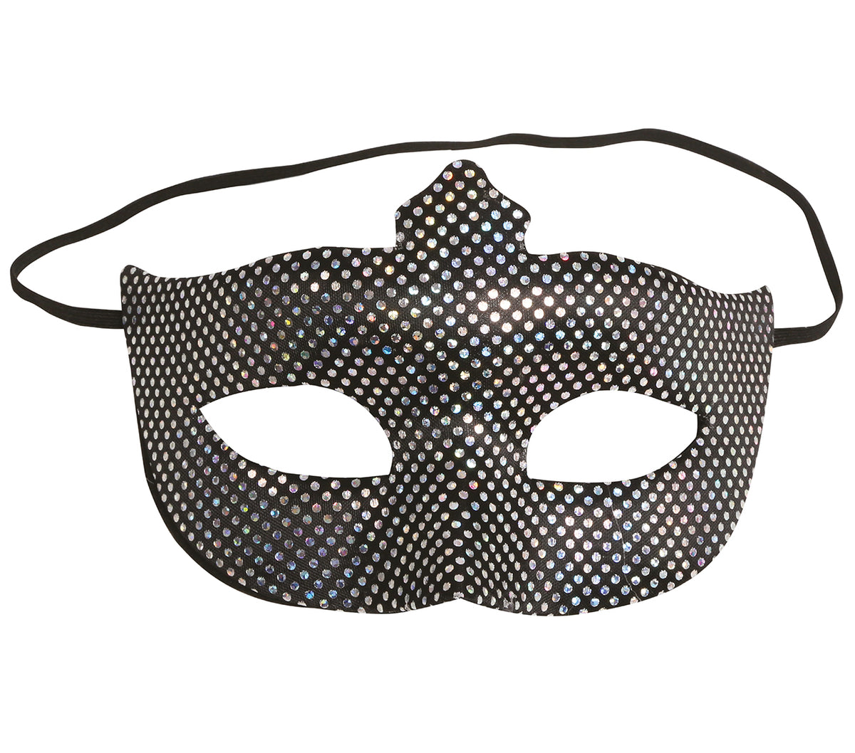 GP12937 – Karneval Venedig Festliche Augenmaske Glitzer – Farbe: Silber