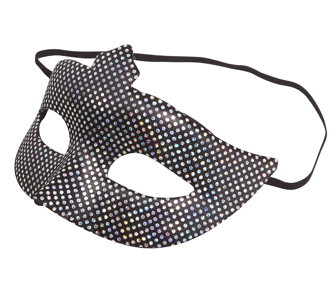 GP12937 – Karneval Venedig Festliche Augenmaske Glitzer – Farbe: Silber