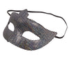 GP12937 – Karneval Venedig Festliche Augenmaske Glitzer – Farbe: Silber