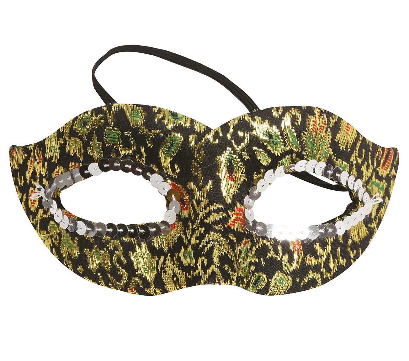GP12938 – Karneval Venedig Maske Schwarz Gold – Farbe: Gold