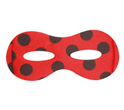 Superheld Maske Rot Schwarz Punkte Fasnacht, Bild 2