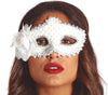 GP12945 – Marquisen Karneval Venedig Maske Blumen – Farbe: Weiß
