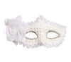 GP12945 – Marquisen Karneval Venedig Maske Blumen – Farbe: Weiß