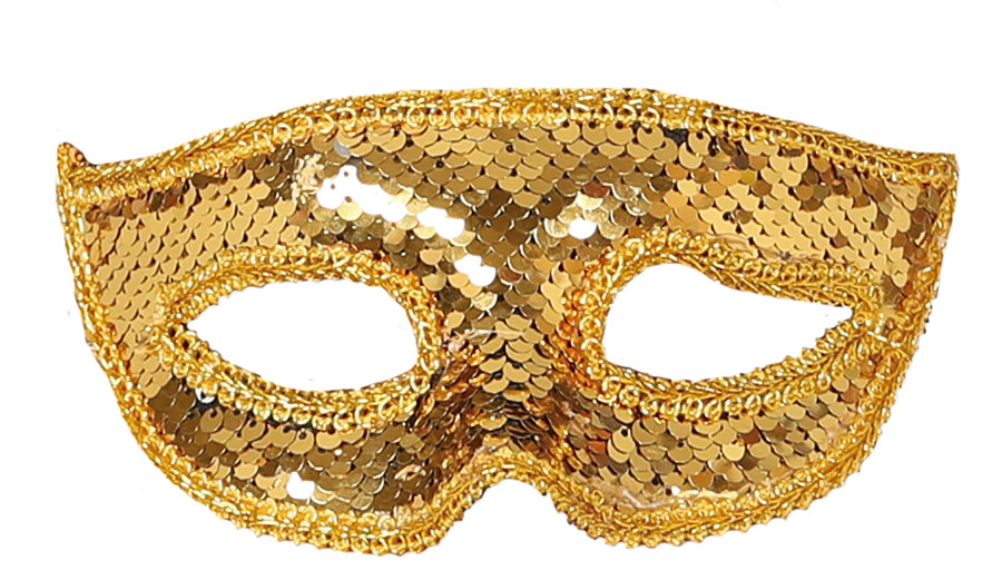 GP12952 – Karneval Venedig Glitzer Maske – Farbe: Gold, Ansicht 2