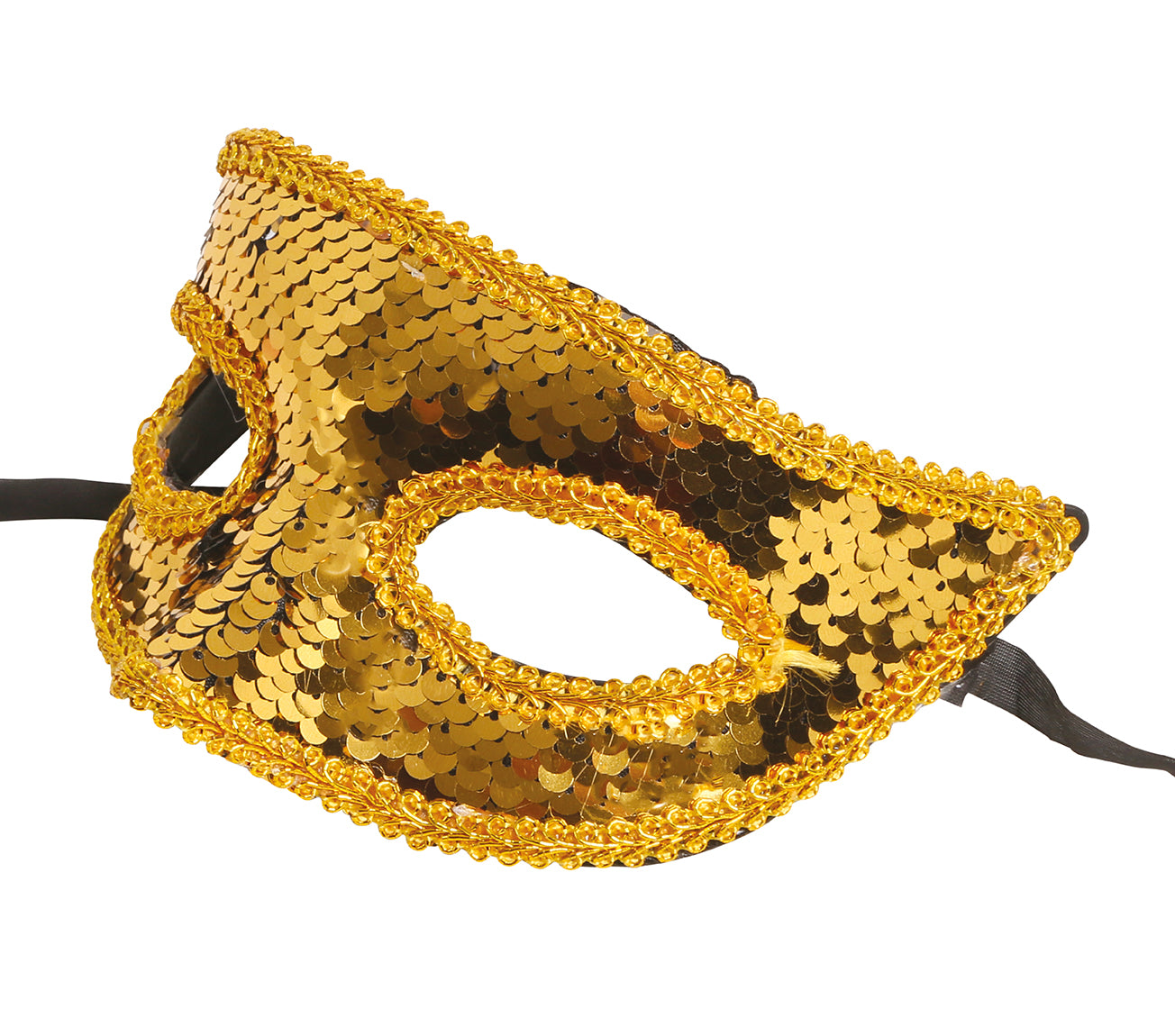 GP12952 – Karneval Venedig Glitzer Maske – Farbe: Gold