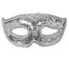 GP12952 – Karneval Venedig Glitzer Maske – Farbe: Silber