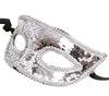 GP12952 – Karneval Venedig Glitzer Maske – Farbe: Silber