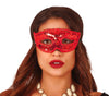GP12952 – Karneval Venedig Glitzer Maske – Farbe: Rot