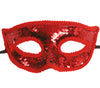 GP12952 – Karneval Venedig Glitzer Maske – Farbe: Rot