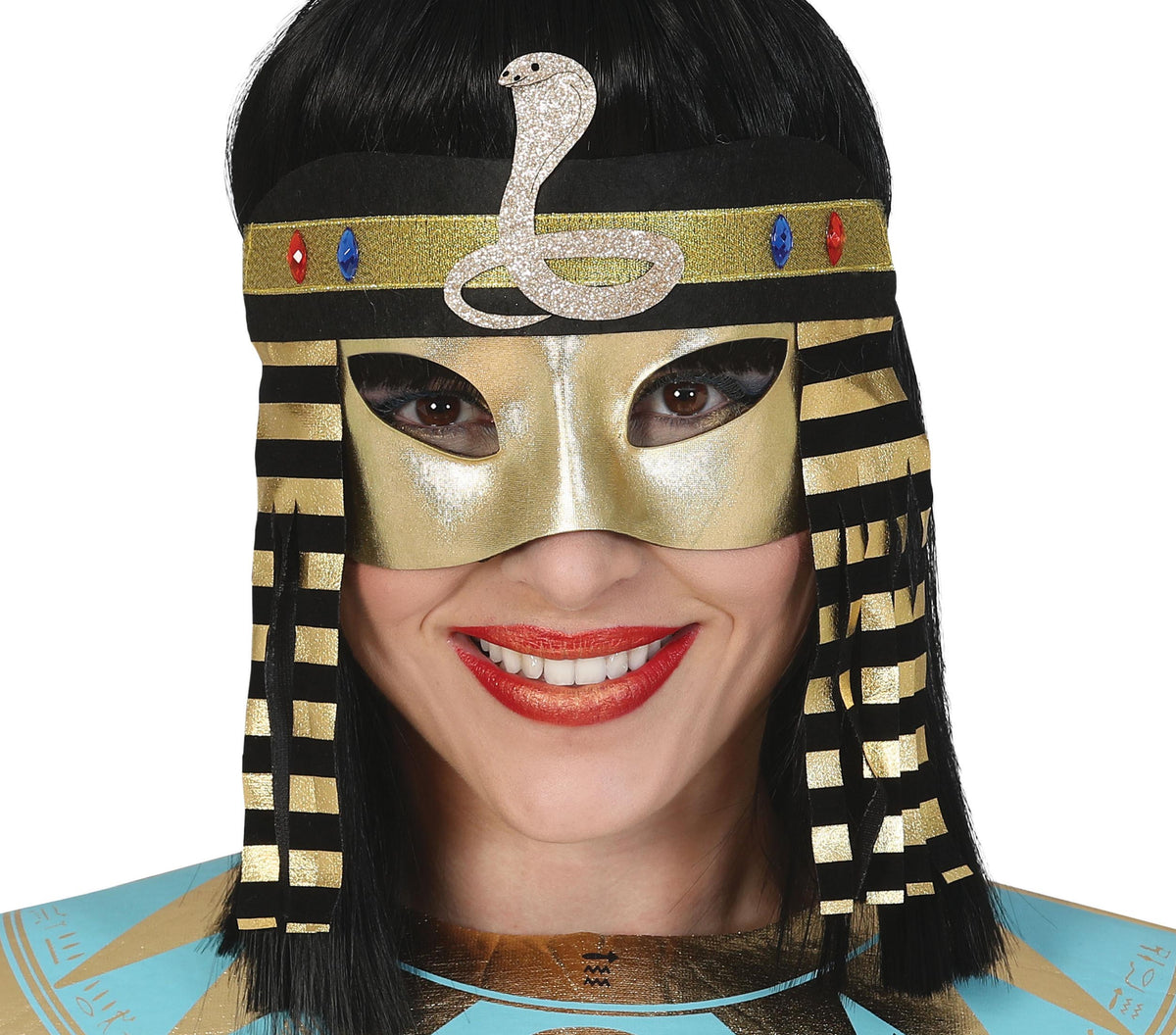GP12958 – Ägyptische Königin Maske Fasching – Farbe: Schwarz