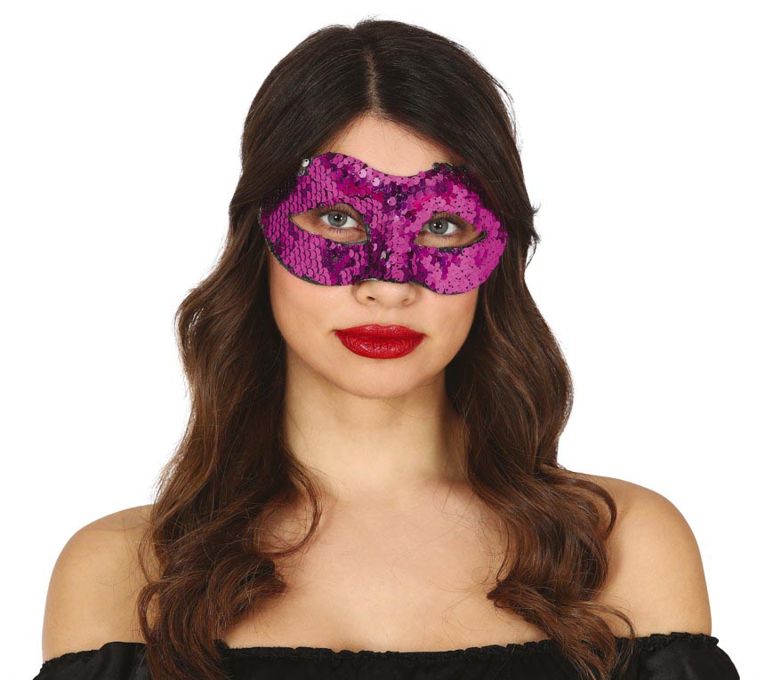 GP12961 – Venetianischer Karneval Maske Kostüm – Farbe: Lila