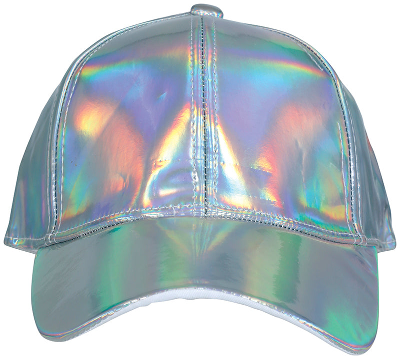 GP13001 – Disco 80s Metallic Caps Retro Space – Farbe: Silber, Ansicht 2