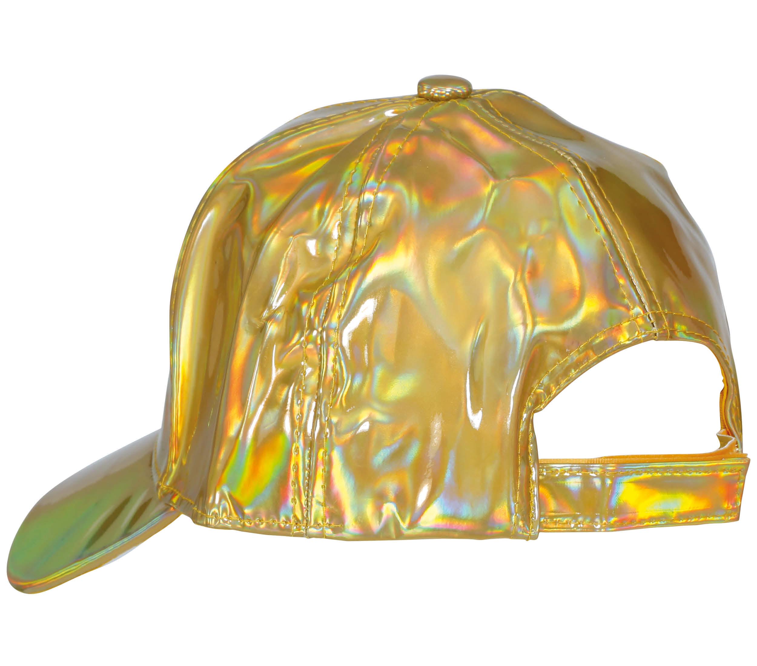 GP13001 – Disco 80s Metallic Caps Retro Space – Farbe: Gold