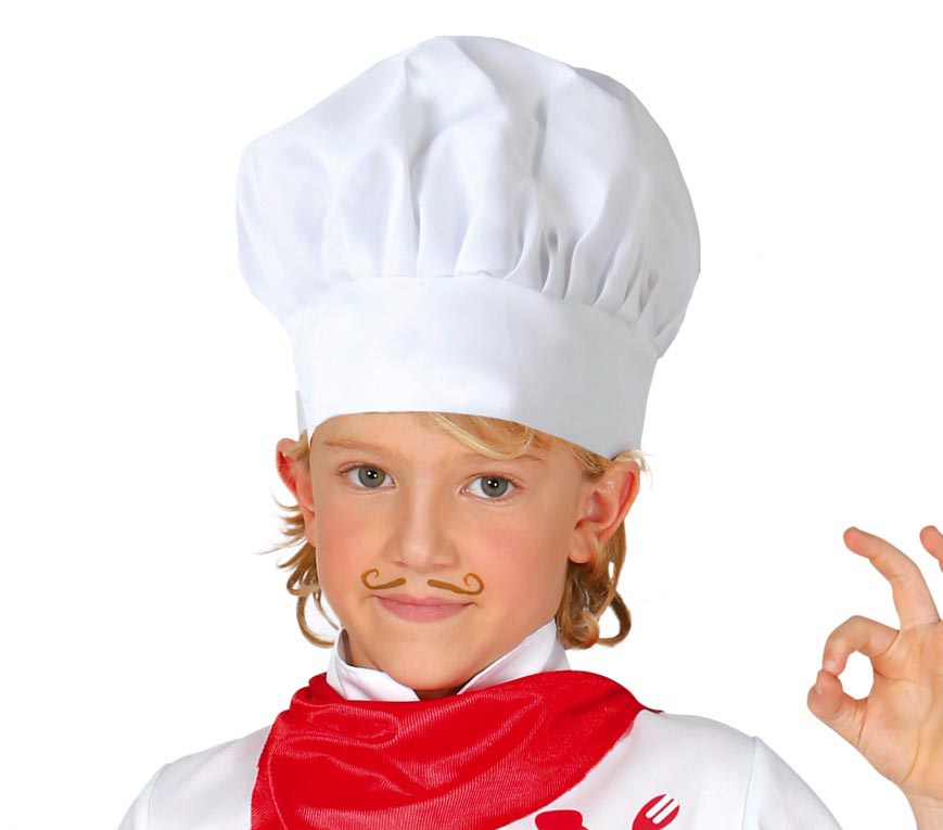 Kochmütze für Kinder weiß