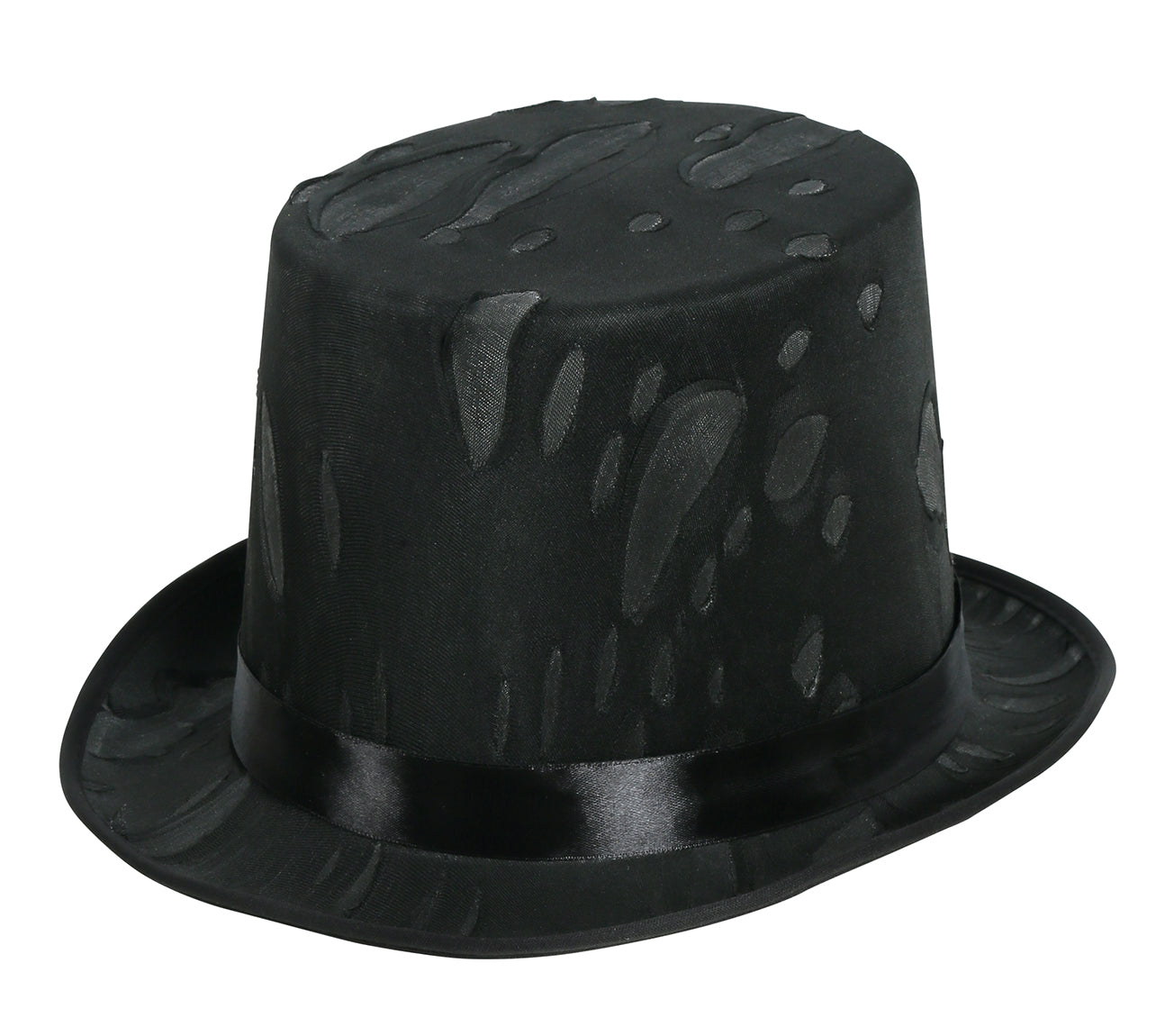 GP13015 – Halloween Zylinderhut Mit Spinnennetzdesign – Farbe: Schwarz