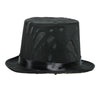 GP13015 – Halloween Zylinderhut Mit Spinnennetzdesign – Farbe: Schwarz