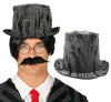 GP13015 – Halloween Zylinderhut Mit Spinnennetzdesign – Farbe: Schwarz