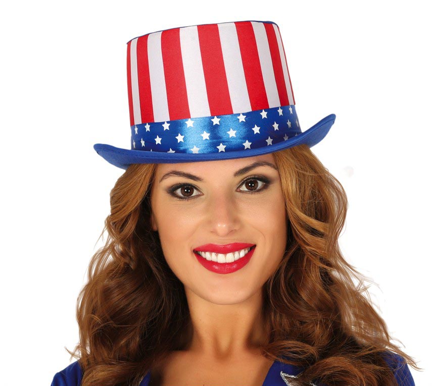 USA Zylinder für Erwachsene Sternenbanner