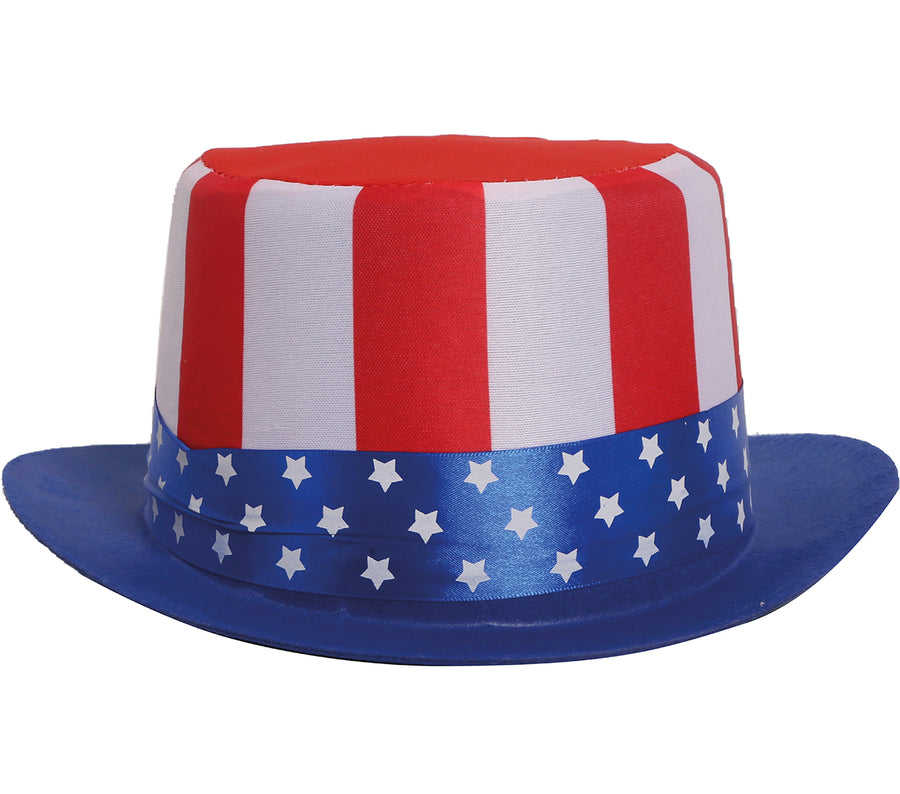 GP13023 – Amerika Zylinder Hut Patrioten Accessoire Karneval – Größe: Standard, Ansicht 2
