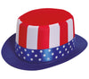 GP13023 – Amerika Zylinder Hut Patrioten Accessoire Karneval – Größe: Standard