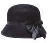GP13028 – 20s Retro Hut Chic Schwarz Zeitlos – Farbe: Schwarz