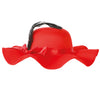 GP13030 – 19 Jahrhundert Karneval Hut Elegant Rot – Farbe: Rot