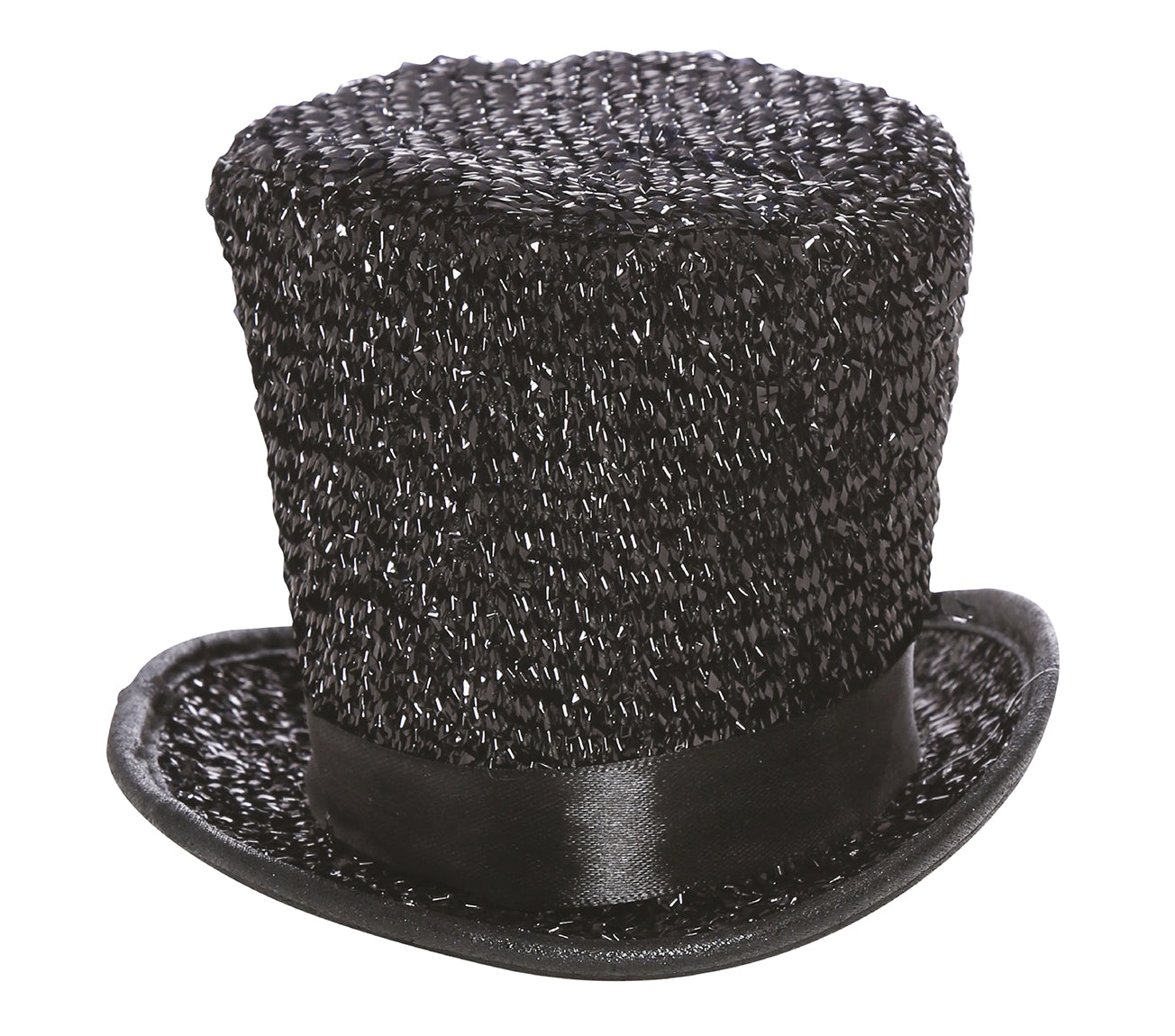 GP13032 – Silvesterhut Mini Zylinder Edler Glanz – Farbe: Schwarz