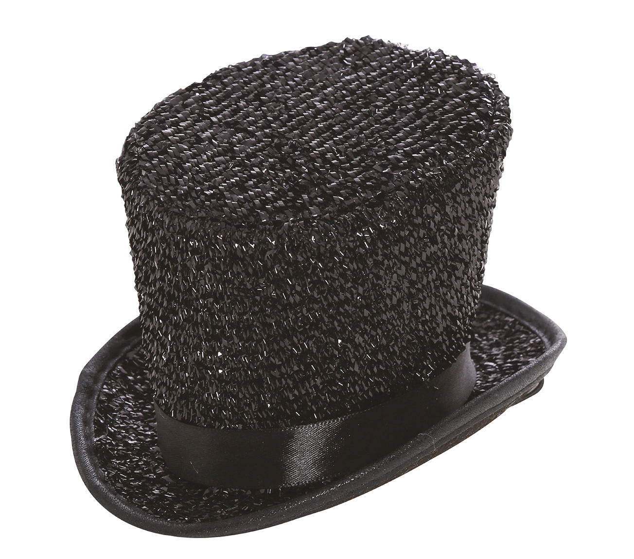 GP13032 – Silvesterhut Mini Zylinder Edler Glanz – Farbe: Schwarz