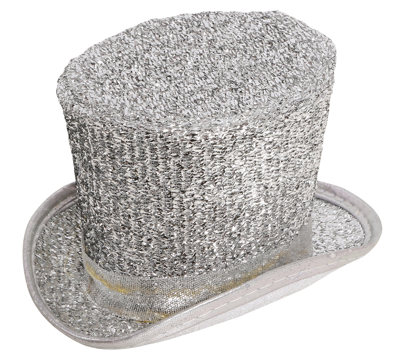 GP13032 – Silvesterhut Mini Zylinder Edler Glanz – Farbe: Silber