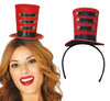 GP13036 – Zirkuszauber Hut Extravaganz – Farbe: Rot