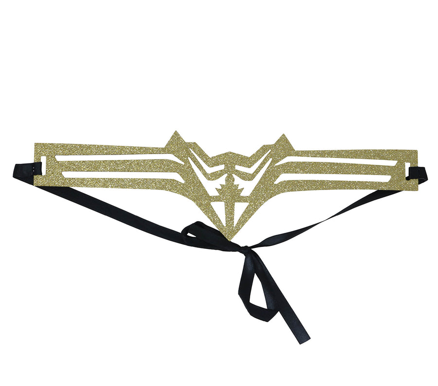 Superheldin Stirnband für Damen gold