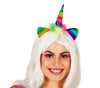 GP13049 – Einhorn Regenbogen Haarreif Fantasie – Farbe: Mehrfarbig