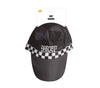 GP13051 – Polizei Partyhut Schwarz Weiß Karneval – Farbe: Schwarz