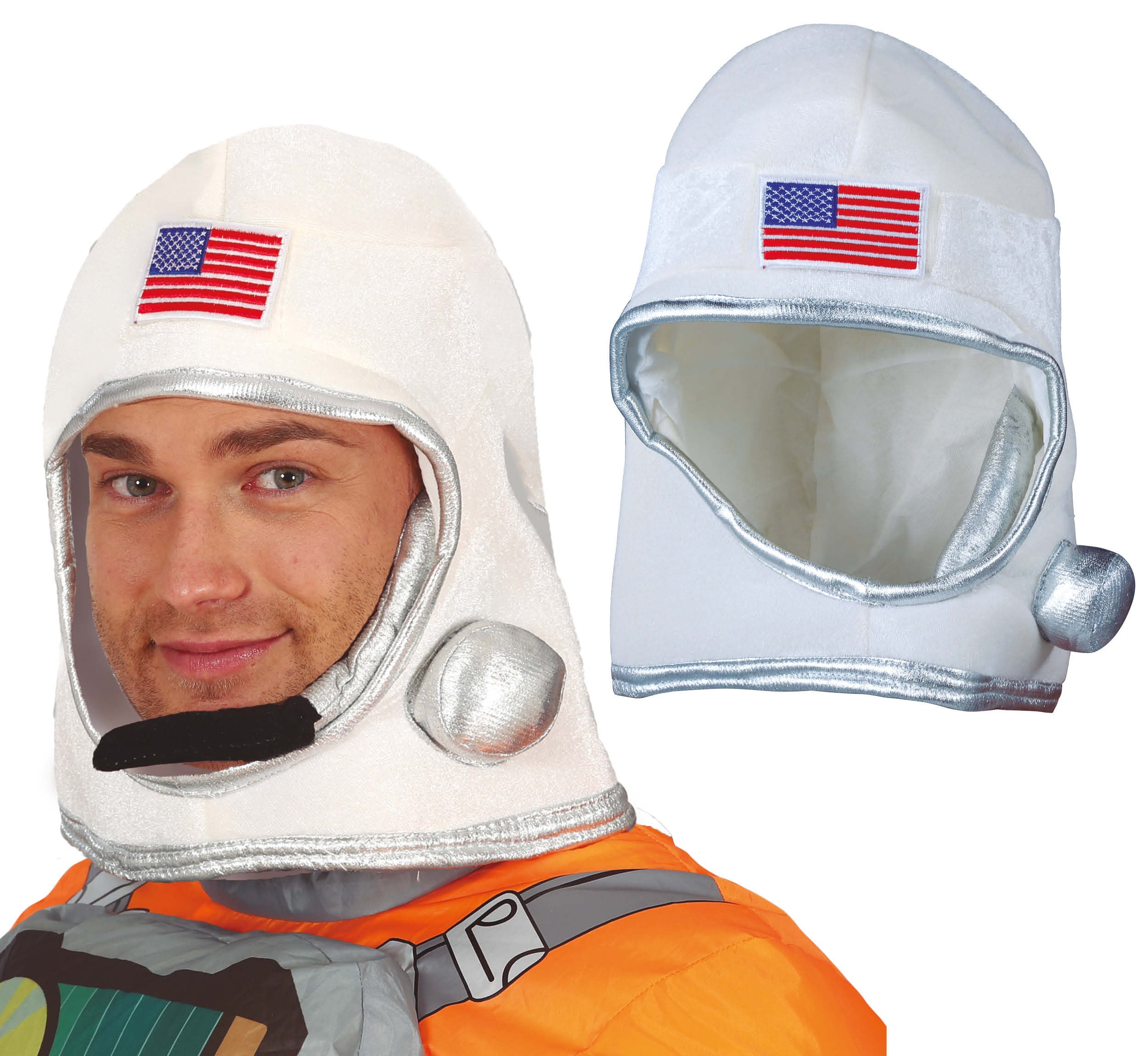 GP13064 – Astronaut Helm Karnevalsaccessoire – Farbe: Weiß