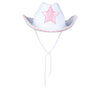 GP13065 – Cowboyhut Rosa Stern Westernhut – Farbe: Weiß