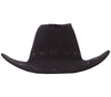GP13068 – Cowboyhut Schwarz Westernstil Abenteurerhut – Farbe: Schwarz