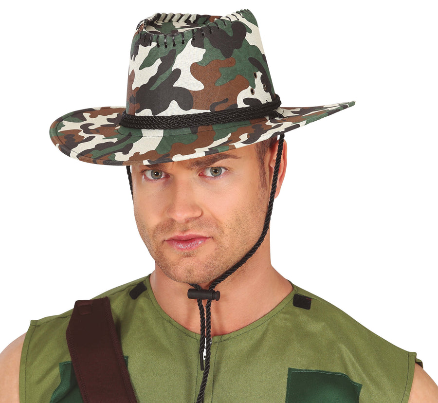 Armee Hut für Erwachsene Camouflage