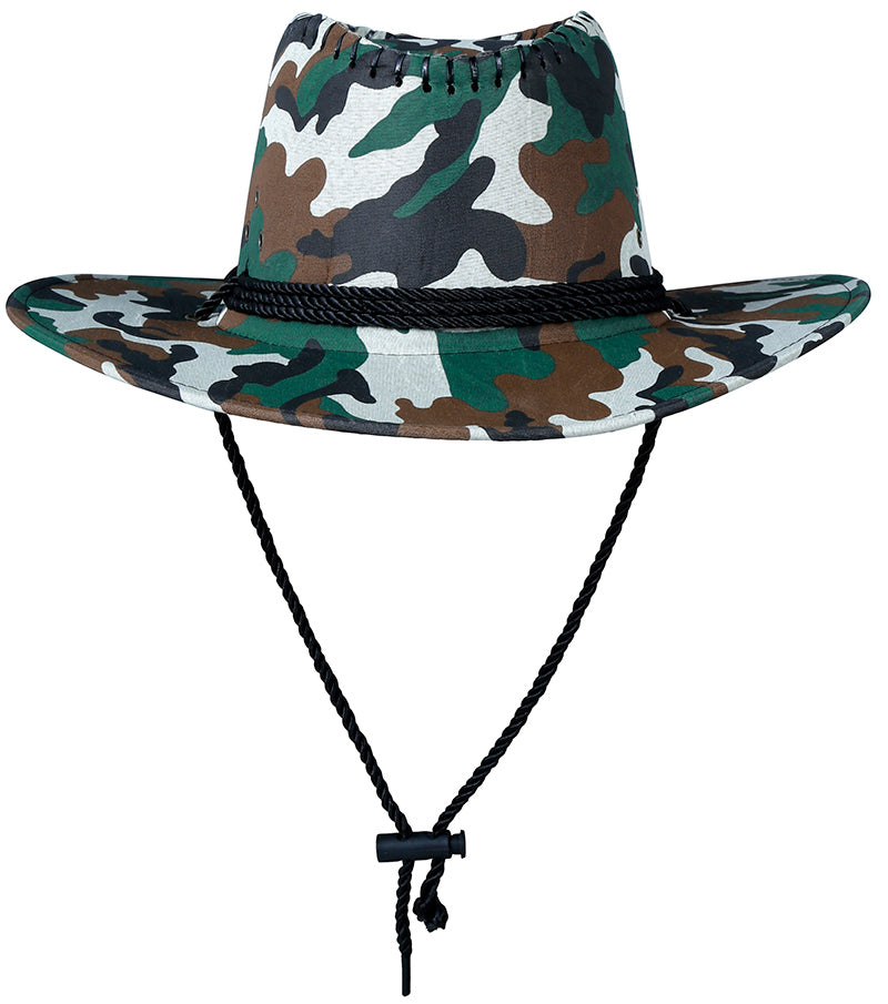 GP13076 – Militär Cowboy Hut Camouflage Abenteuer – Farbe: Mehrfarbig, Ansicht 2