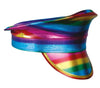 GP13077 – Polizeikappe Regenbogen Karneval Kostüm – Farbe: Mehrfarbig