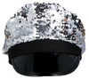 GP13080 – Polizei Karneval Glitzer Glanz Partyhut – Farbe: Silber