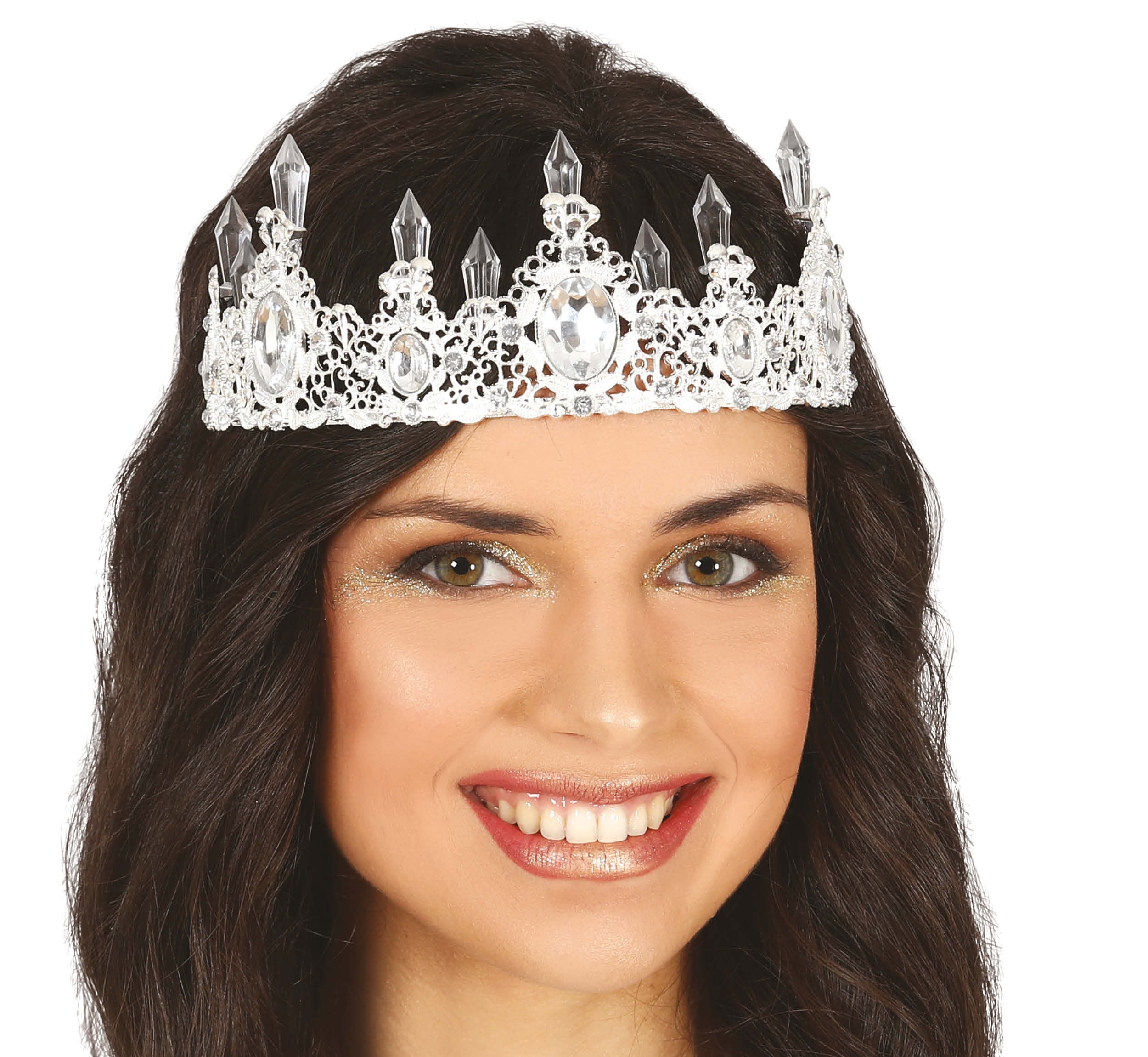 GP13085 – Prinzessin Kristall Diadem Elegantes – Farbe: Silber