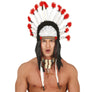 GP13091 – Indianer Kopfschmuck Karneval Stirnband – Farbe: Weiß