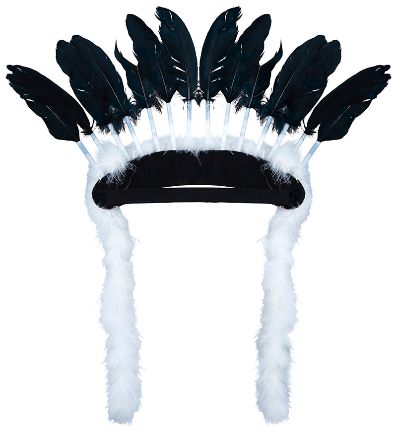 GP13092 – Häuptling Karneval Federschmuck Indianer – Farbe: Schwarz